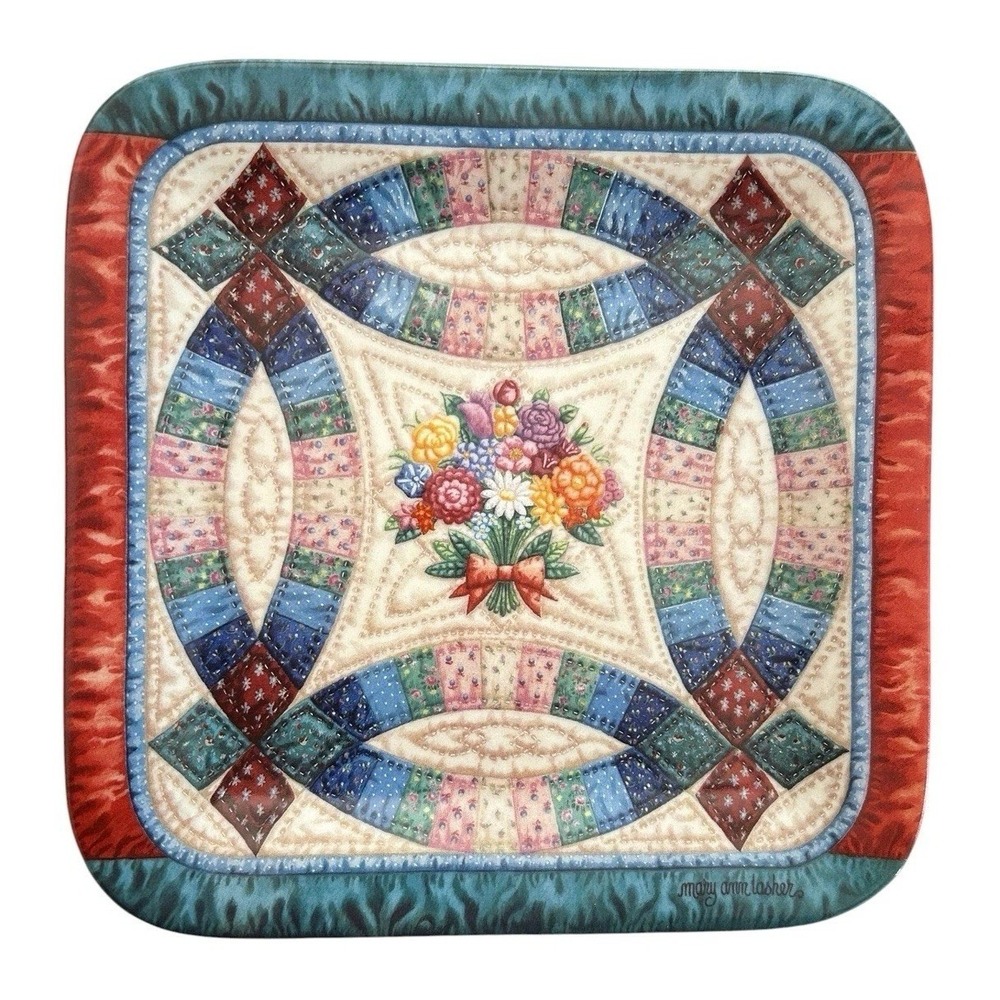 Bradford Exchange Cherished Traditions The Wedding Ring Quilt Plate Cottagecore